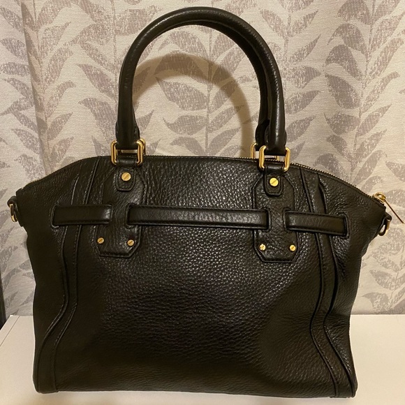 Michael Kors Black Pebble Leather Satchel - Picture 8 of 8